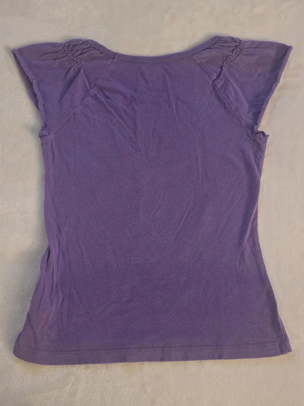 SO Purple Girls' Short Sleeve Tee with Rainbow Heart